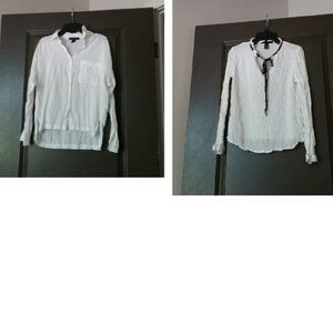 F21 2pc white blouses bundle